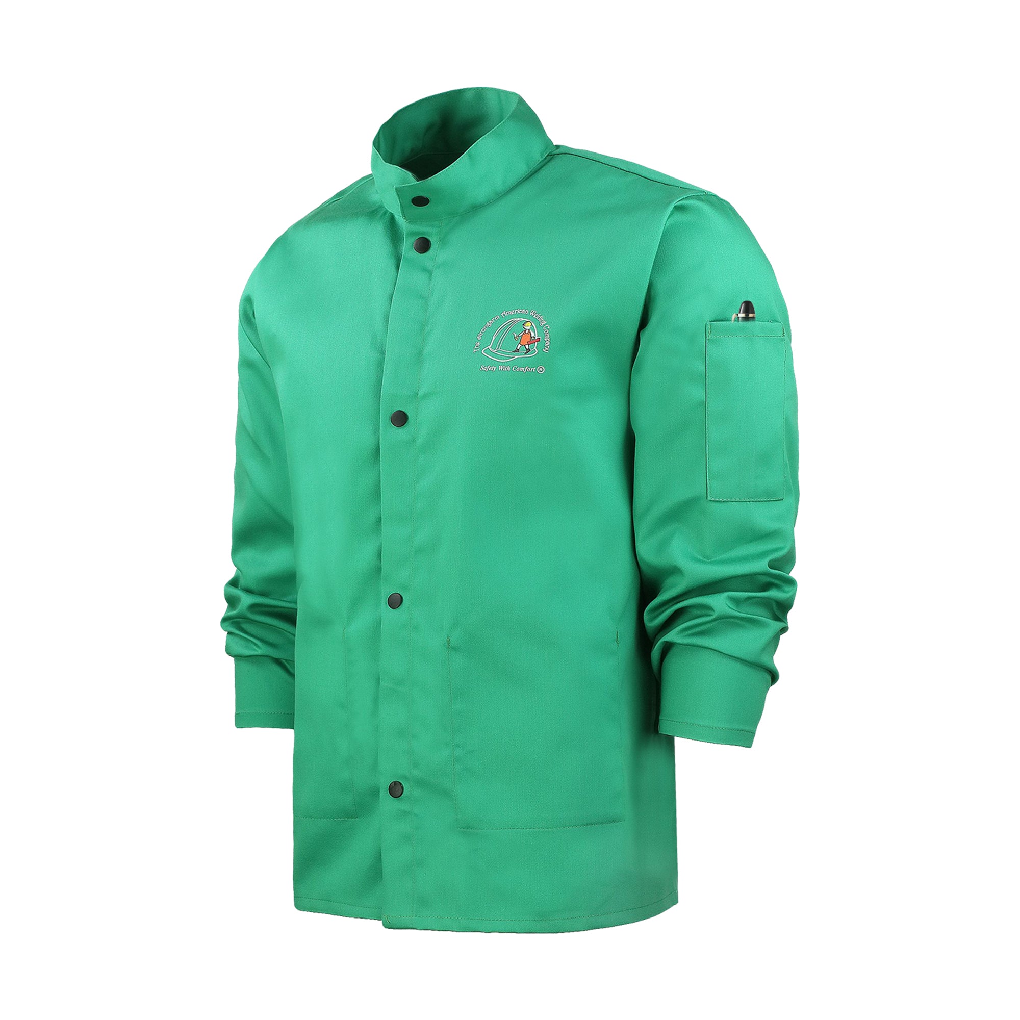 green-welding-jacket