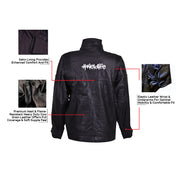 Strongarm Premium Grain Leather Welding Jacket - Black FR Heavy Duty Cow Grain Leather Welders Work Jacket for Men & Women